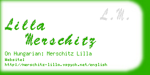 lilla merschitz business card